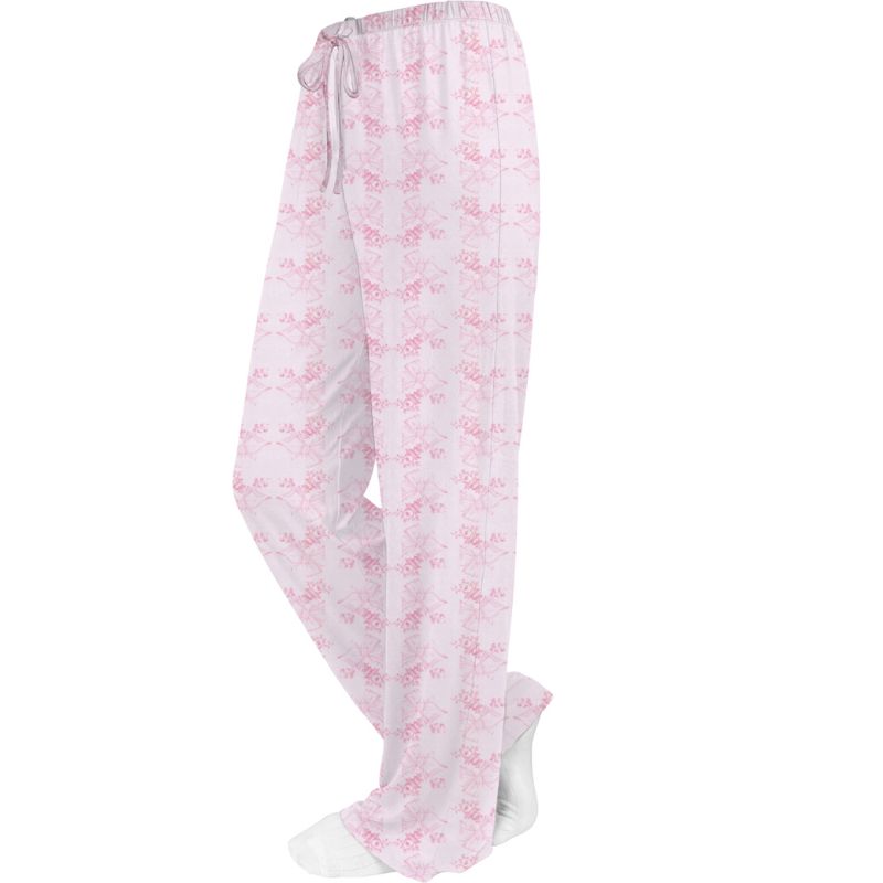 Pink Fancy Floral & Bows Pants